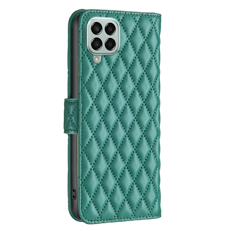 For Samsung Galaxy M33 5G Diamond Lattice Wallet Leather Flip Phone Case