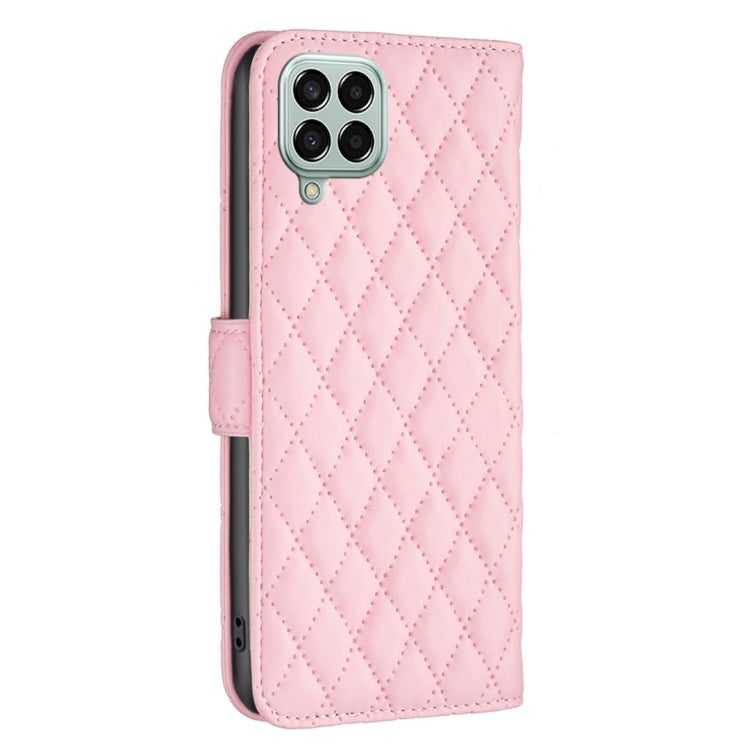 For Samsung Galaxy M33 5G Diamond Lattice Wallet Leather Flip Phone Case