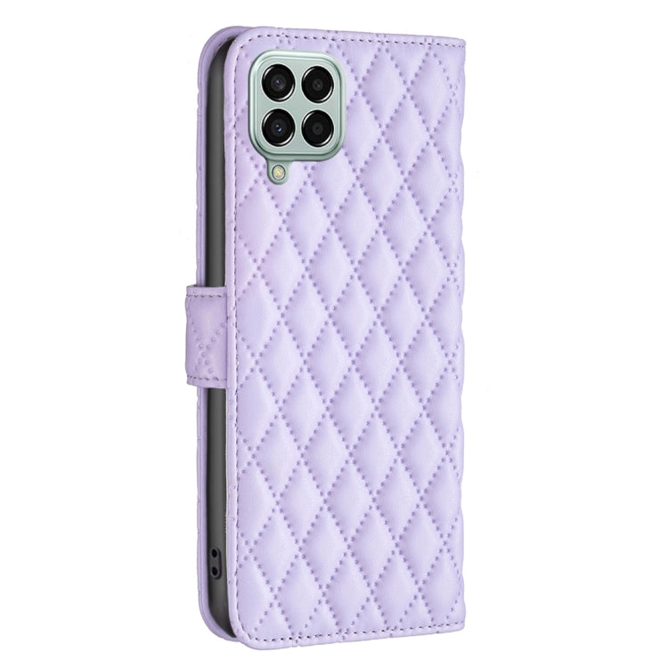 For Samsung Galaxy M33 5G Diamond Lattice Wallet Leather Flip Phone Case