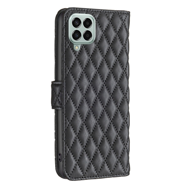 For Samsung Galaxy M33 5G Diamond Lattice Wallet Leather Flip Phone Case