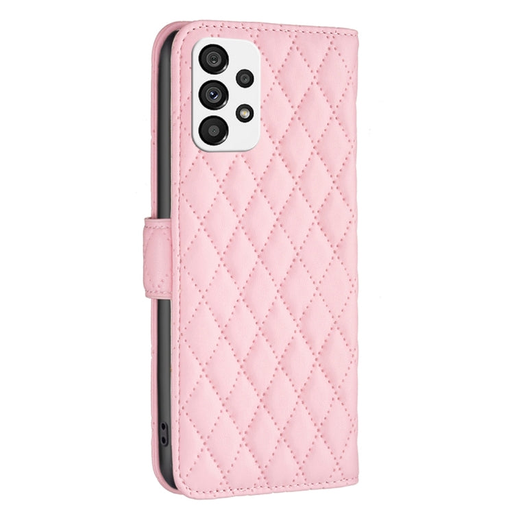 For Samsung Galaxy A73 5G Diamond Lattice Wallet Leather Flip Phone Case