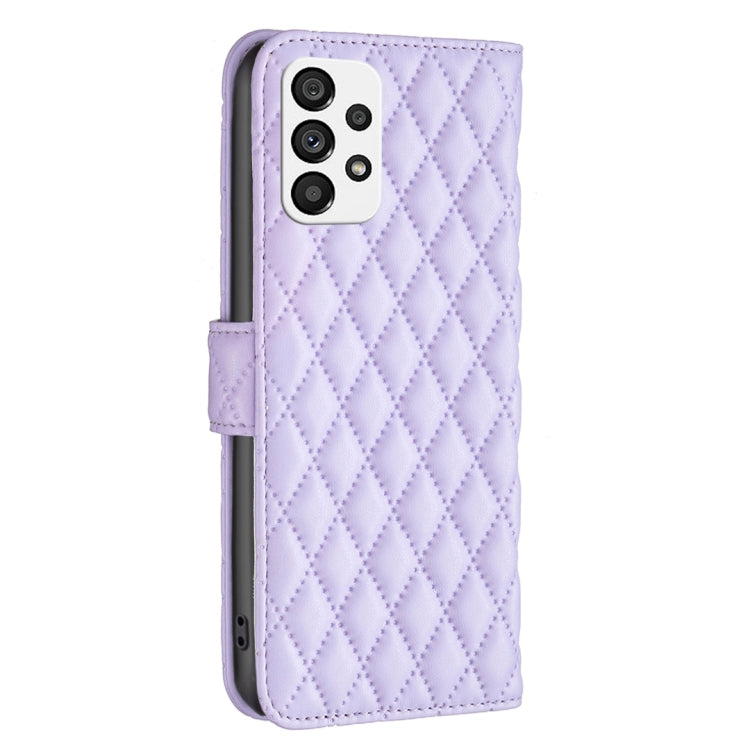 For Samsung Galaxy A73 5G Diamond Lattice Wallet Leather Flip Phone Case