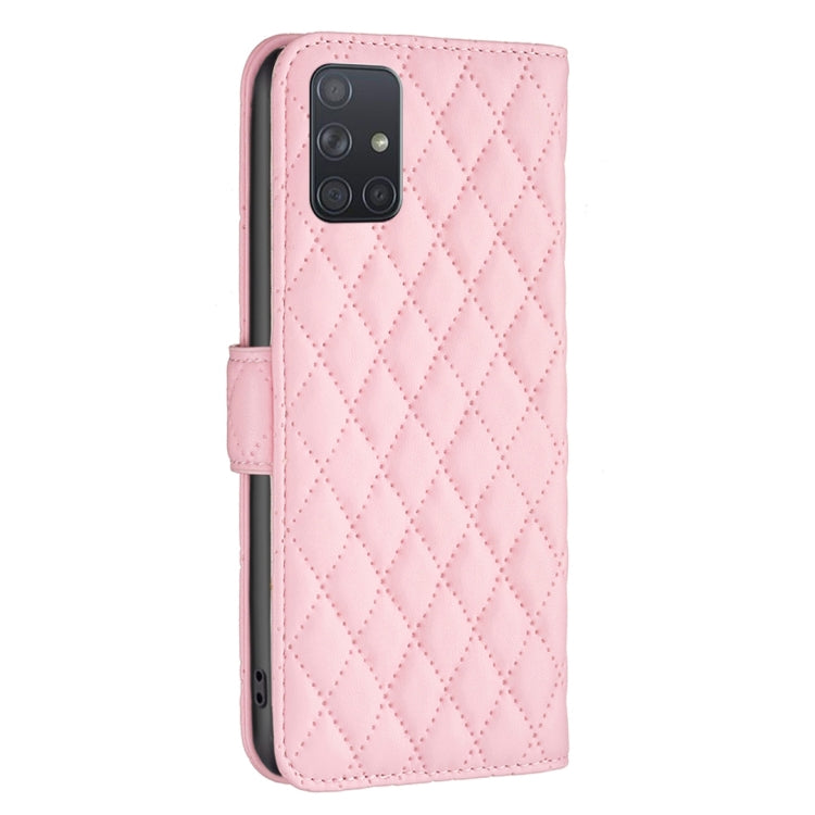 For Samsung Galaxy A71 4G Diamond Lattice Wallet Leather Flip Phone Case