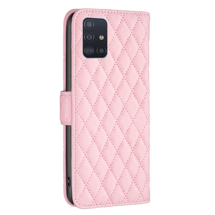 For Samsung Galaxy A51 4G Diamond Lattice Wallet Leather Flip Phone Case