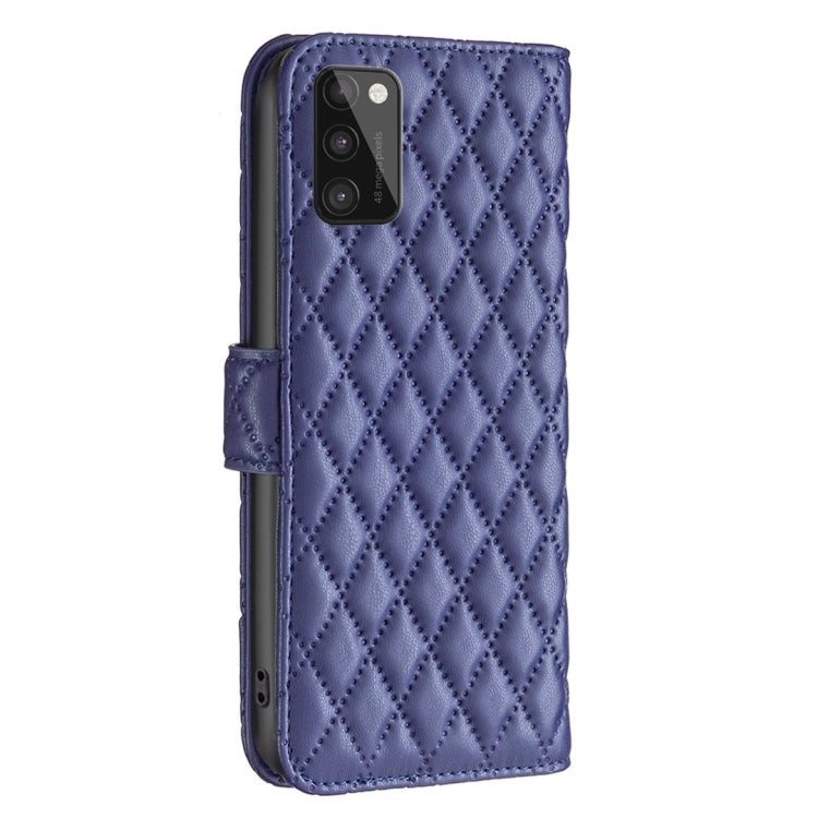 For Samsung Galaxy A41 Diamond Lattice Wallet Leather Flip Phone Case