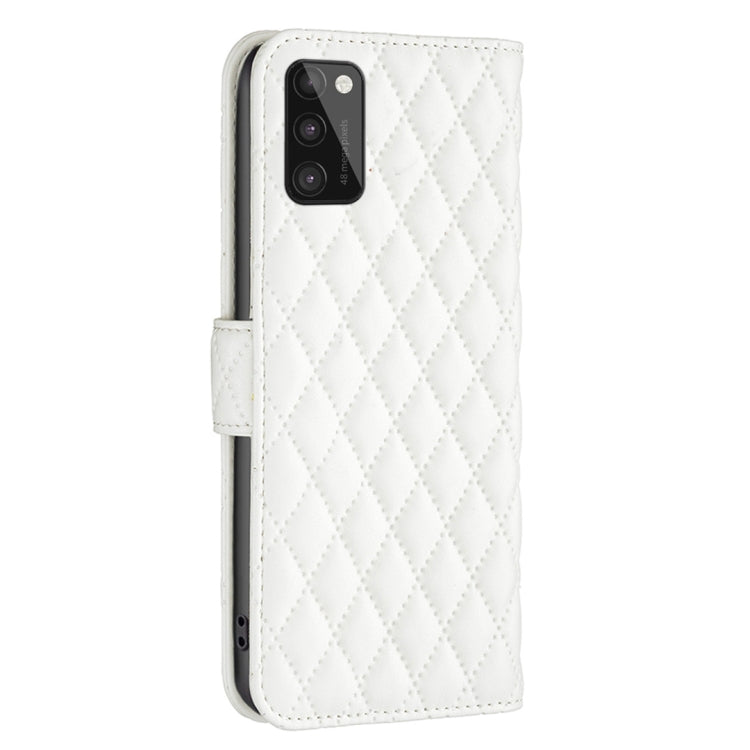 For Samsung Galaxy A41 Diamond Lattice Wallet Leather Flip Phone Case