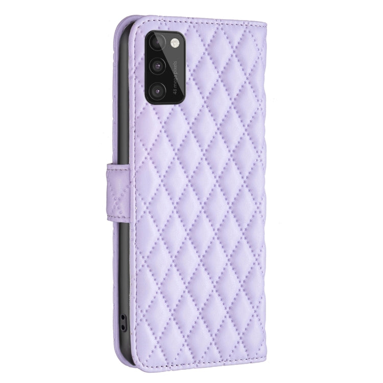 For Samsung Galaxy A41 Diamond Lattice Wallet Leather Flip Phone Case
