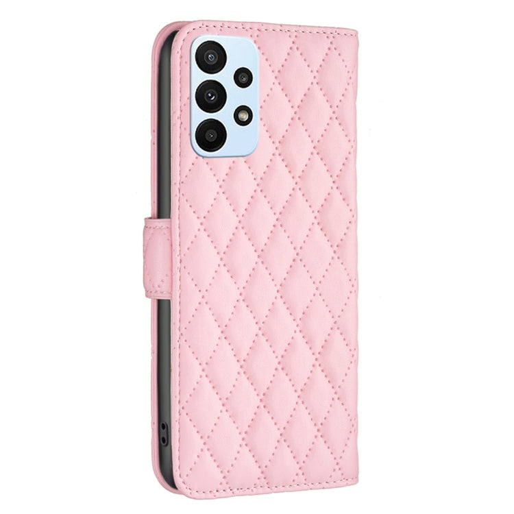 For Samsung Galaxy A23 Diamond Lattice Wallet Leather Flip Phone Case