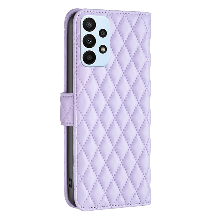 For Samsung Galaxy A23 Diamond Lattice Wallet Leather Flip Phone Case