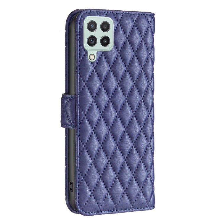 For Galaxy A22 4G Diamond Lattice Wallet Leather Flip Phone Case