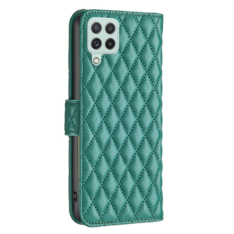 For Galaxy A22 4G Diamond Lattice Wallet Leather Flip Phone Case