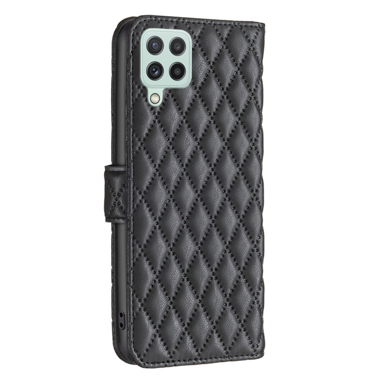 For Galaxy A22 4G Diamond Lattice Wallet Leather Flip Phone Case