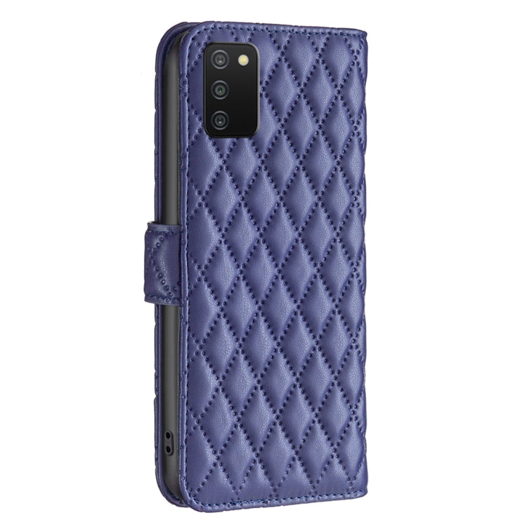 For Samsung Galaxy A03s / A02s Diamond Lattice Wallet Leather Flip Phone Case