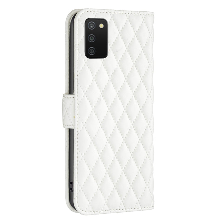 For Samsung Galaxy A03s / A02s Diamond Lattice Wallet Leather Flip Phone Case