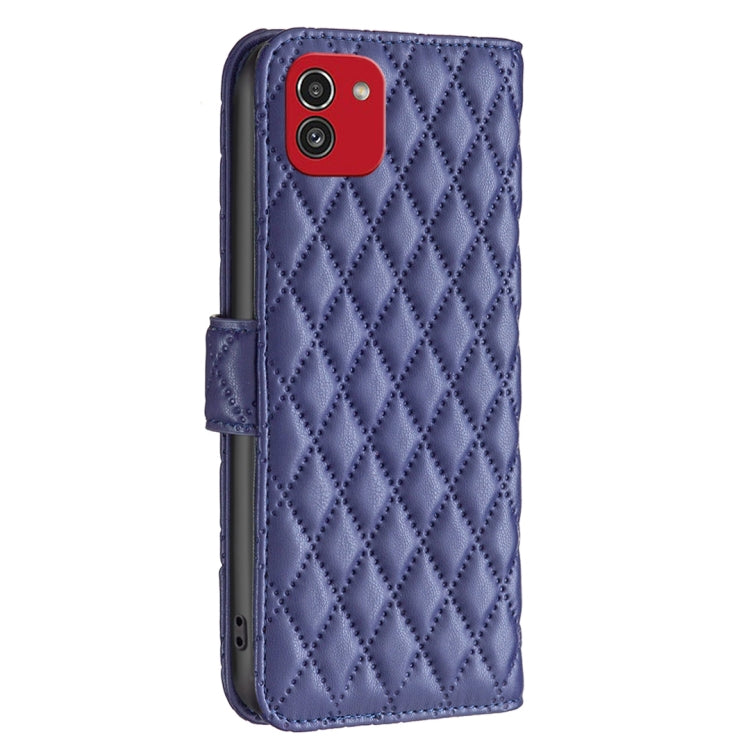For Samsung Galaxy A03 166mm EU Version Diamond Lattice Wallet Leather Flip Phone Case