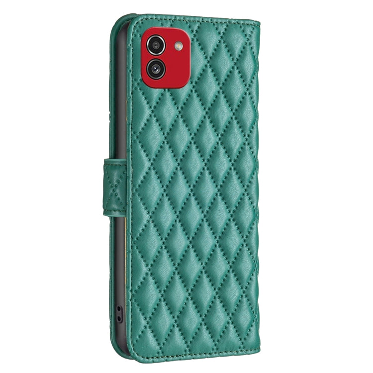 For Samsung Galaxy A03 166mm EU Version Diamond Lattice Wallet Leather Flip Phone Case