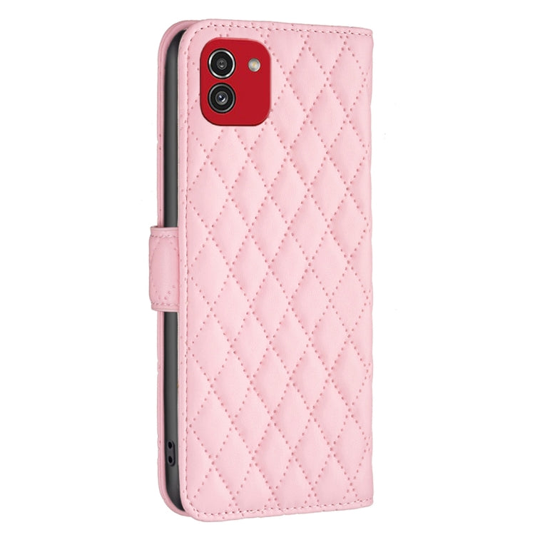For Samsung Galaxy A03 166mm EU Version Diamond Lattice Wallet Leather Flip Phone Case