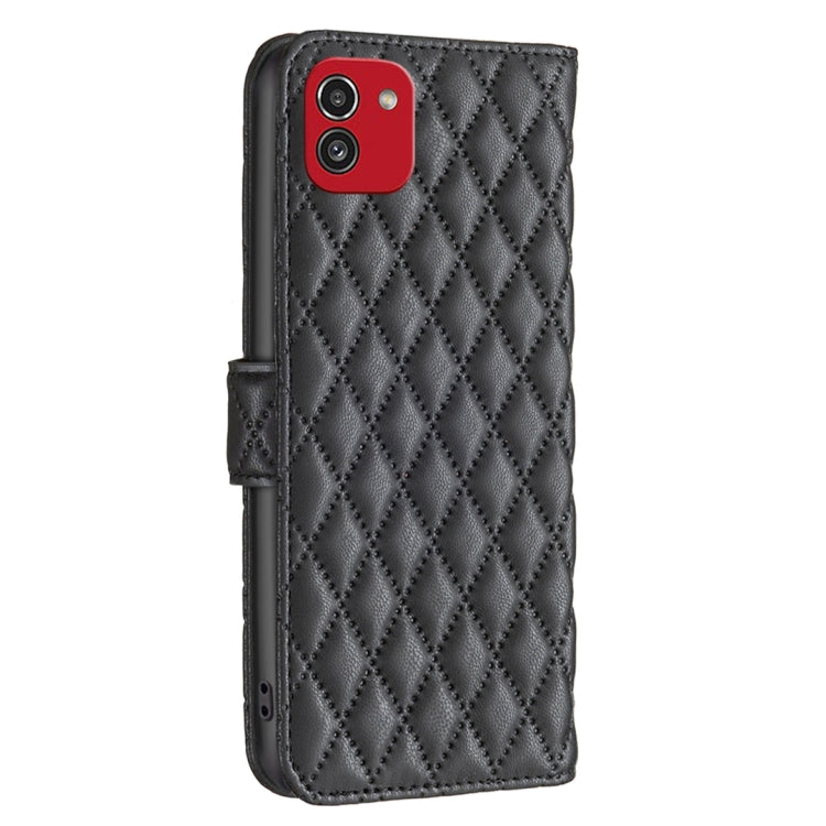 For Samsung Galaxy A03 166mm EU Version Diamond Lattice Wallet Leather Flip Phone Case