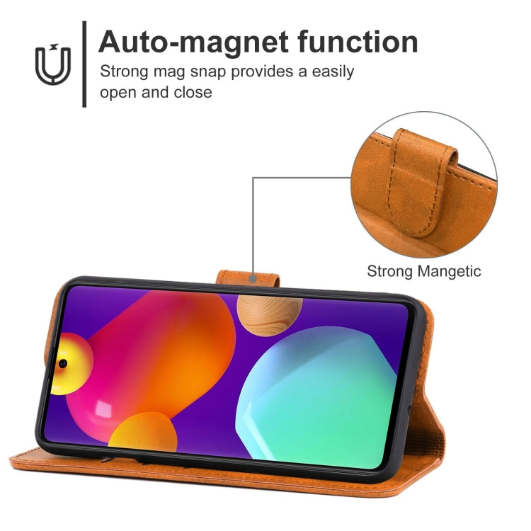 For Samsung Galaxy M62 Leather Phone Case