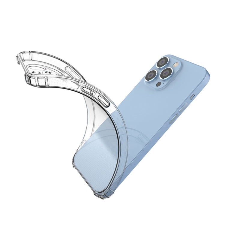 For iPhone 14 Pro Max Shockproof Transparent TPU Phone Case