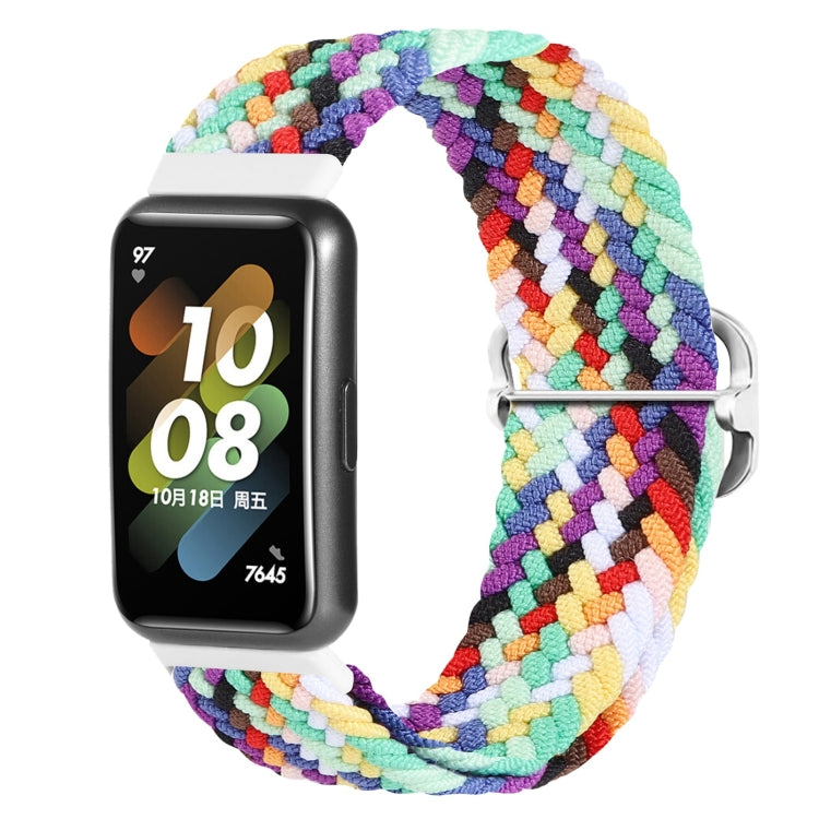 For Huawei Band 7 Nylon Braided Buckle Watch Band