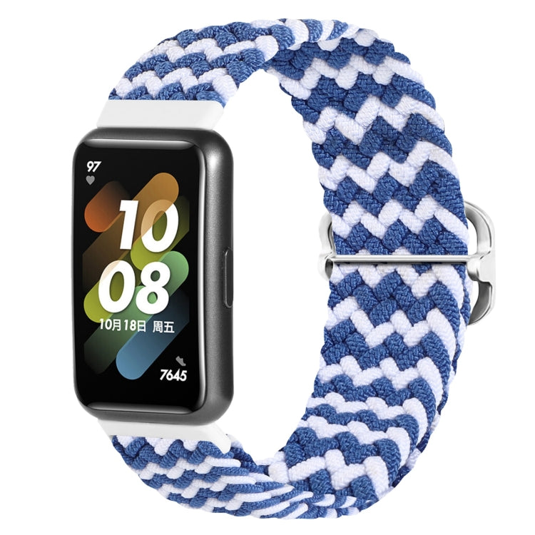 For Huawei Band 7 Nylon Braided Buckle Watch Band