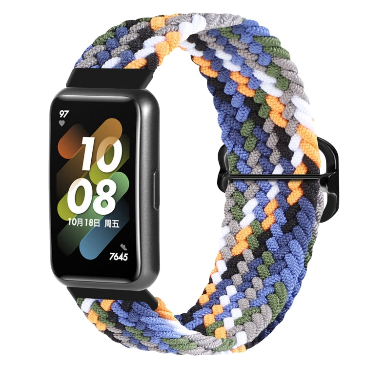 For Huawei Band 7 Nylon Braided Buckle Watch Band