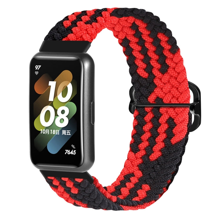 For Huawei Band 7 Nylon Braided Buckle Watch Band