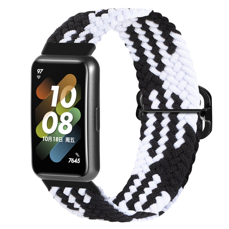 For Huawei Band 7 Nylon Braided Buckle Watch Band