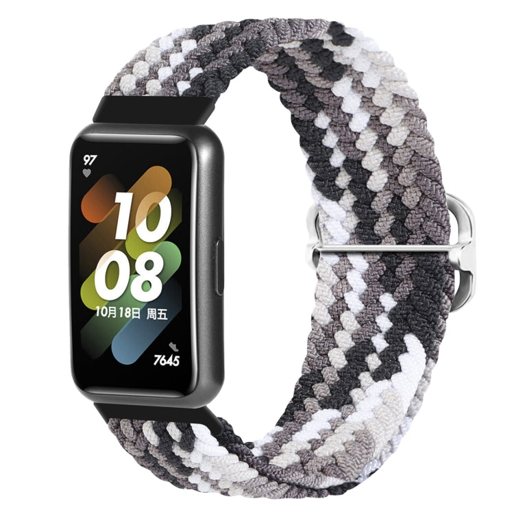 For Huawei Band 7 Nylon Braided Buckle Watch Band
