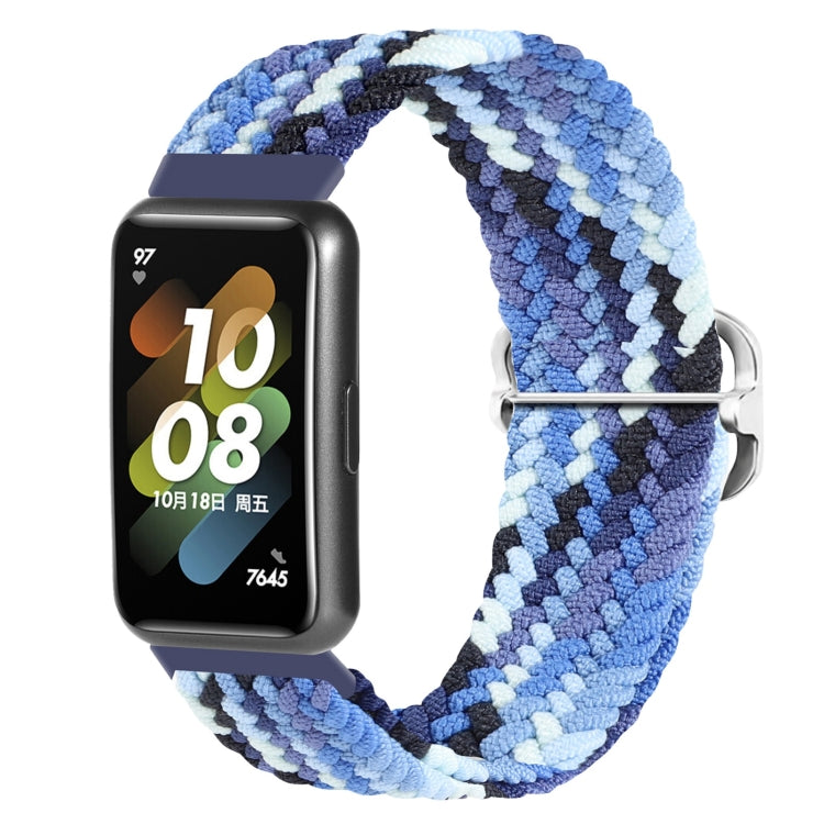 For Huawei Band 7 Nylon Braided Buckle Watch Band