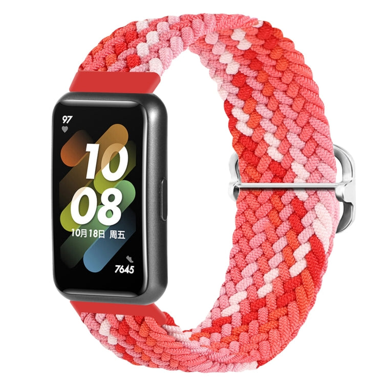 For Huawei Band 7 Nylon Braided Buckle Watch Band