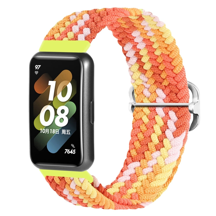 For Huawei Band 7 Nylon Braided Buckle Watch Band