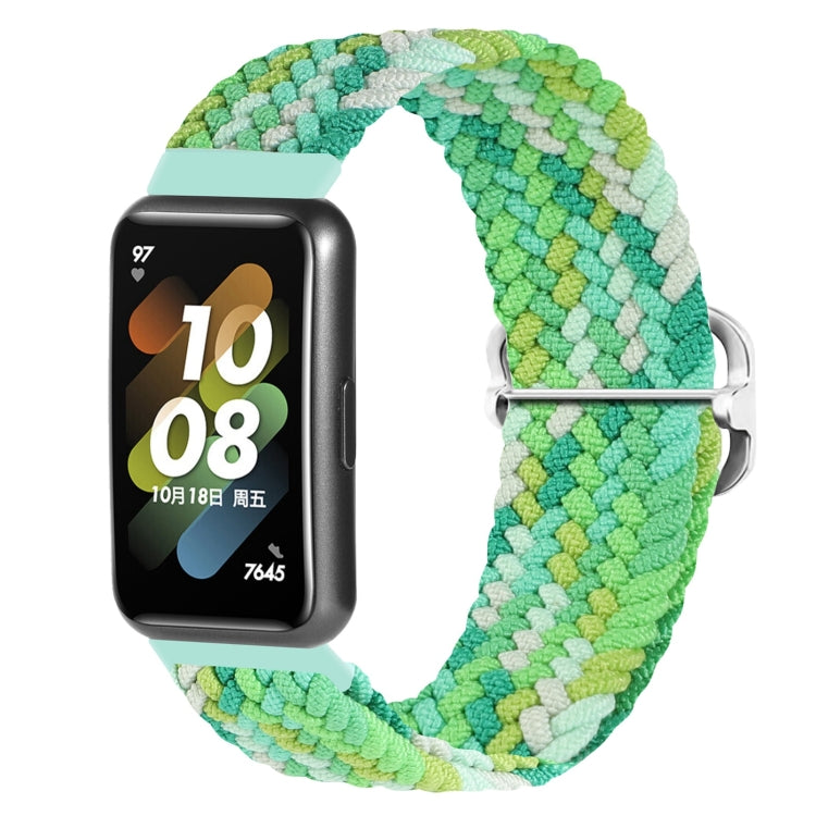 For Huawei Band 7 Nylon Braided Buckle Watch Band