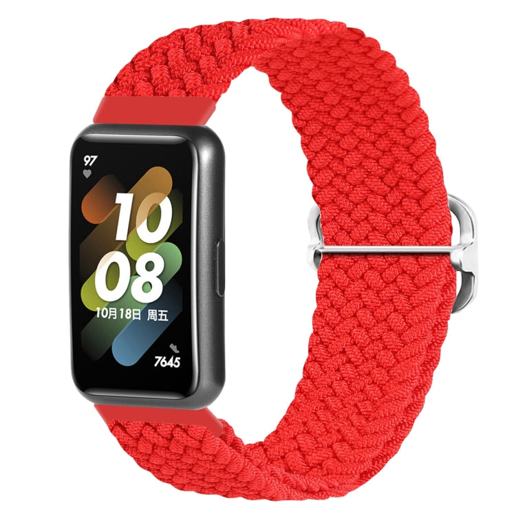 For Huawei Band 7 Nylon Braided Buckle Watch Band