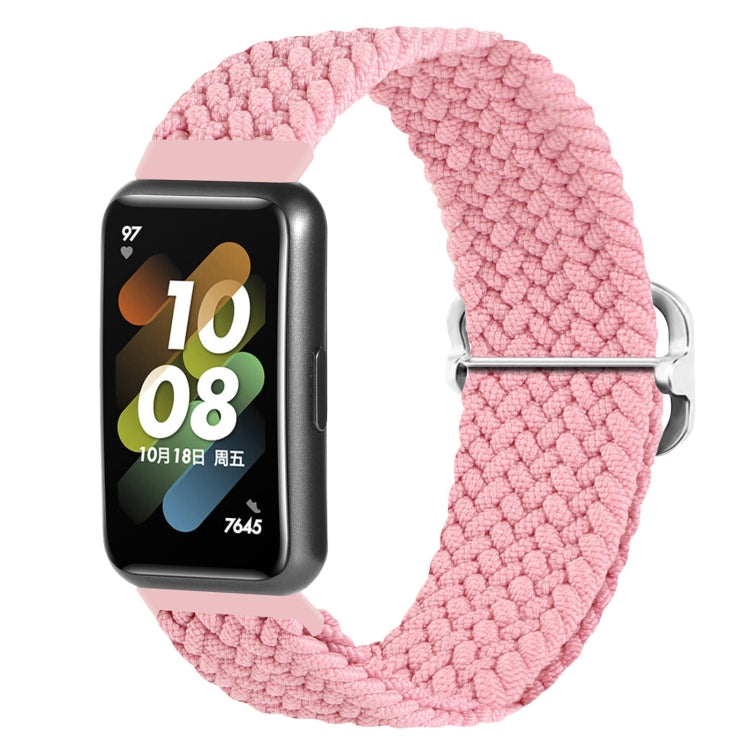 For Huawei Band 7 Nylon Braided Buckle Watch Band