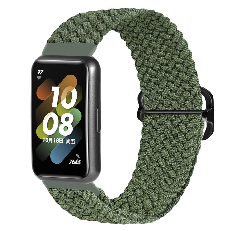 For Huawei Band 7 Nylon Braided Buckle Watch Band
