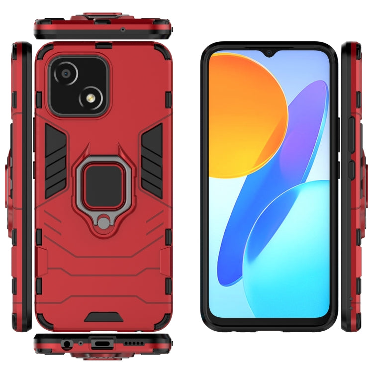 For Honor Play 30 Shockproof PC + TPU Protective Phone Case with Magnetic Ring Holder