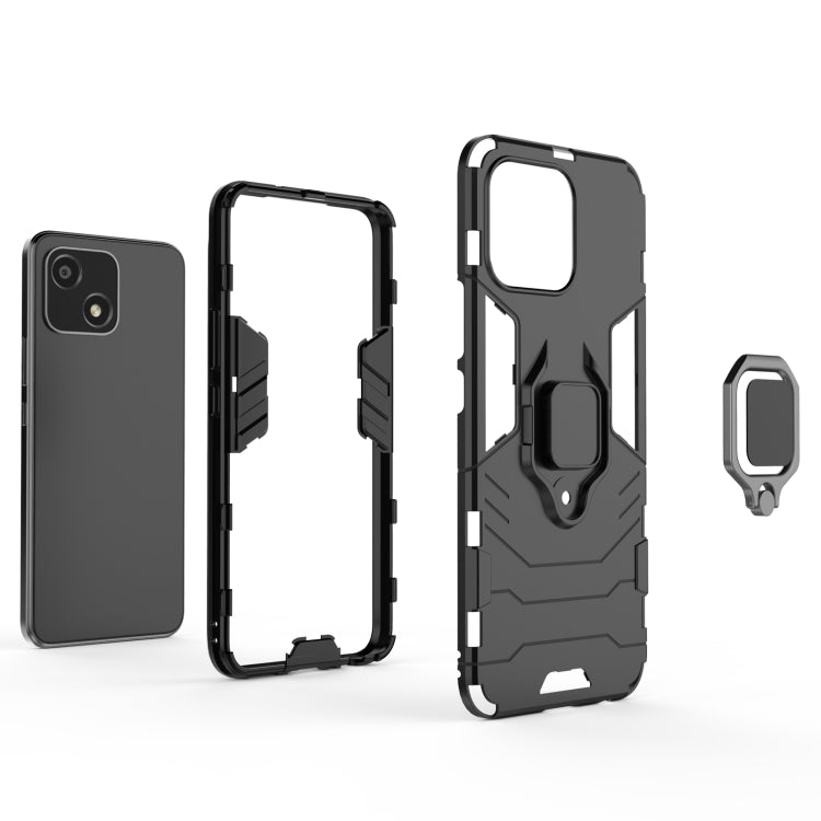 For Honor Play 30 Shockproof PC + TPU Protective Phone Case with Magnetic Ring Holder