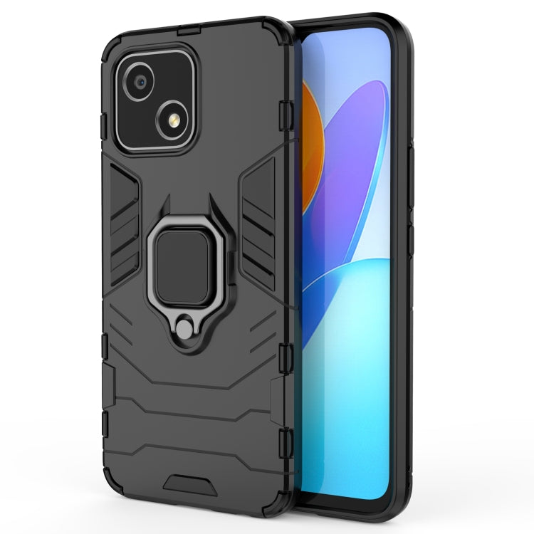 For Honor Play 30 Shockproof PC + TPU Protective Phone Case with Magnetic Ring Holder