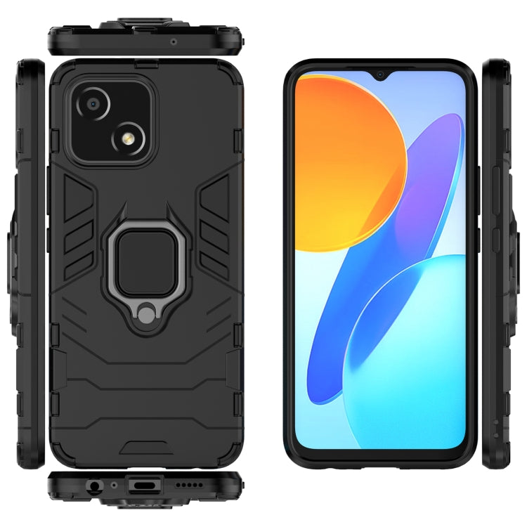 For Honor Play 30 Shockproof PC + TPU Protective Phone Case with Magnetic Ring Holder