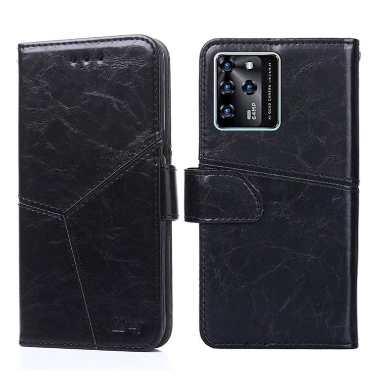 For ZTE Blabe V30 Geometric Stitching Horizontal Flip Leather Phone Case