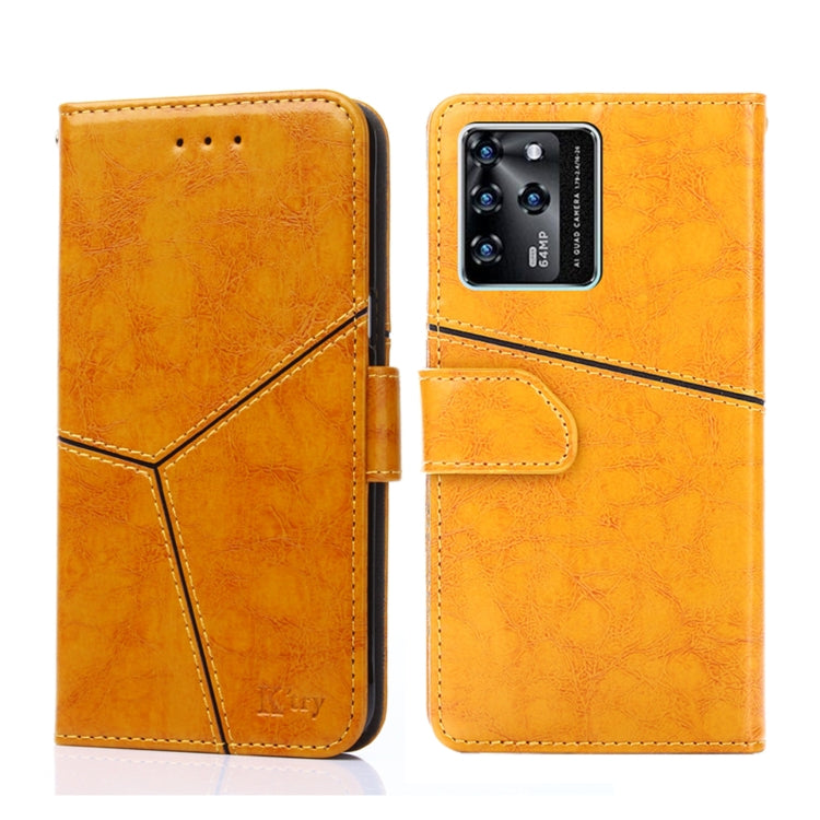 For ZTE Blabe V30 Geometric Stitching Horizontal Flip Leather Phone Case