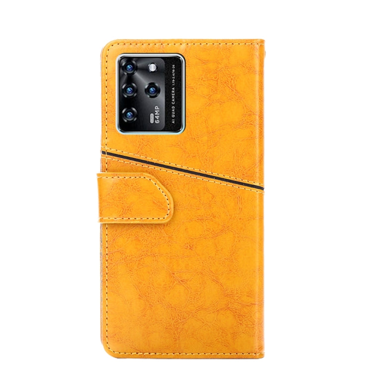 For ZTE Blabe V30 Geometric Stitching Horizontal Flip Leather Phone Case