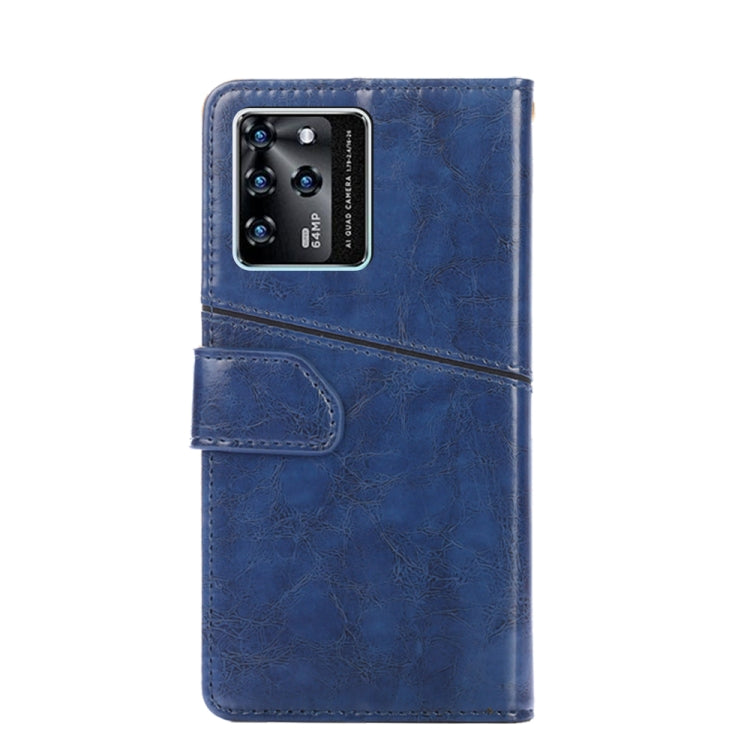 For ZTE Blabe V30 Geometric Stitching Horizontal Flip Leather Phone Case