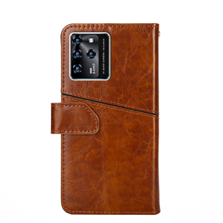 For ZTE Blabe V30 Geometric Stitching Horizontal Flip Leather Phone Case