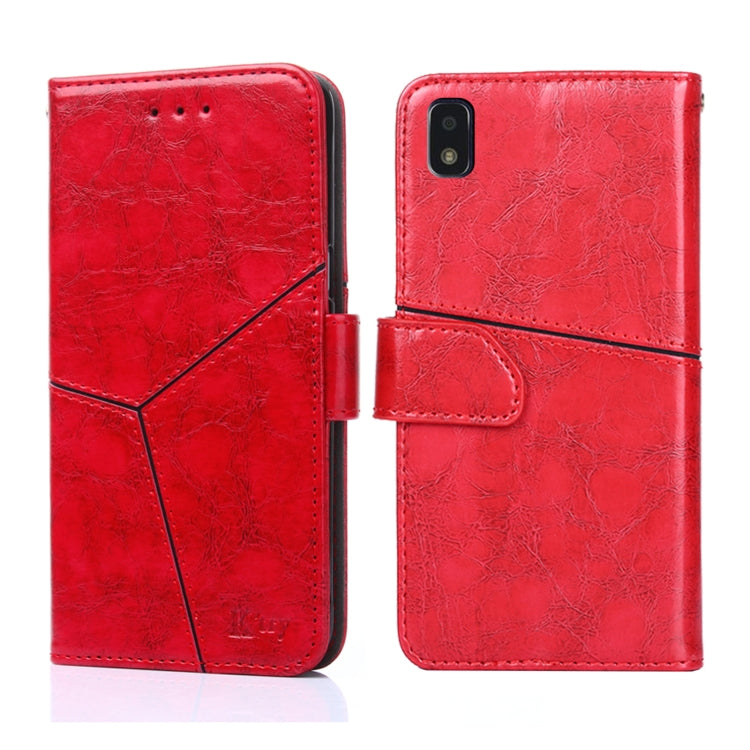 For ZTE Blade L210 Geometric Stitching Horizontal Flip Leather Phone Case
