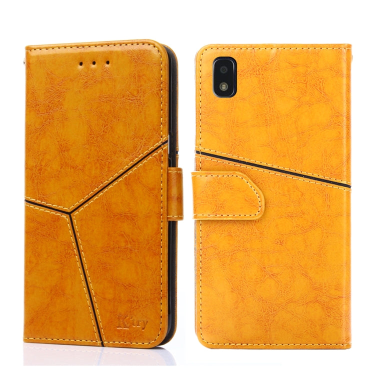 For ZTE Blade L210 Geometric Stitching Horizontal Flip Leather Phone Case