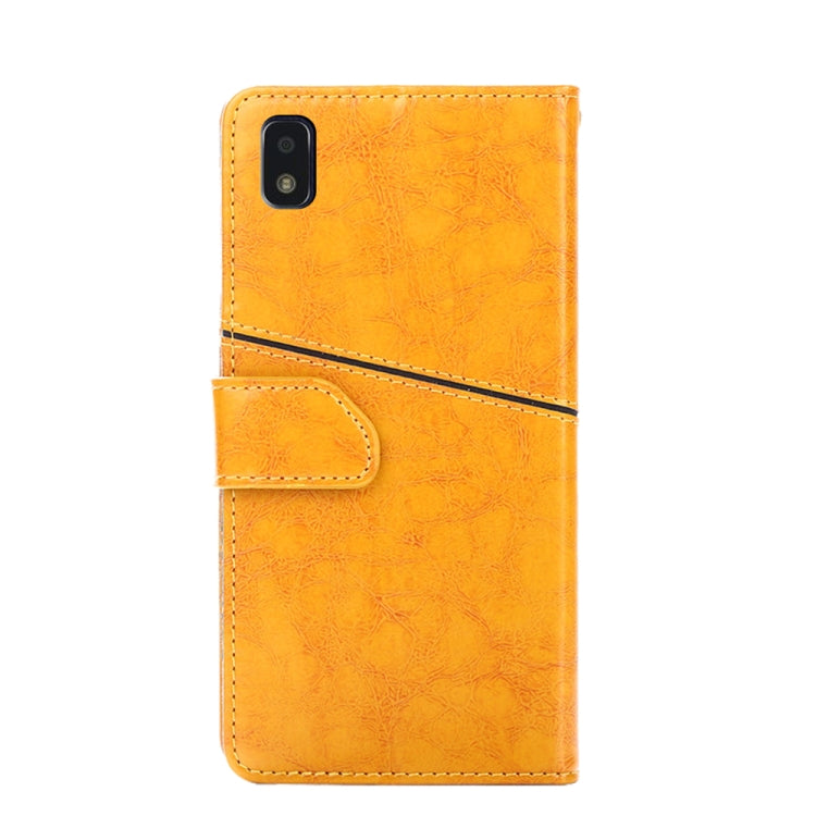 For ZTE Blade L210 Geometric Stitching Horizontal Flip Leather Phone Case