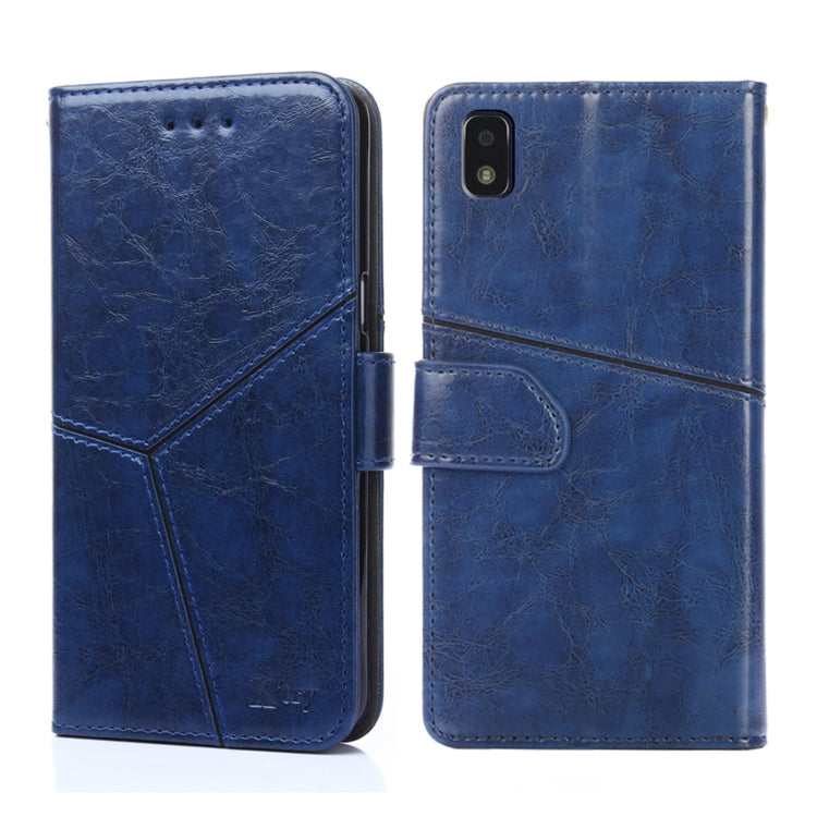 For ZTE Blade L210 Geometric Stitching Horizontal Flip Leather Phone Case